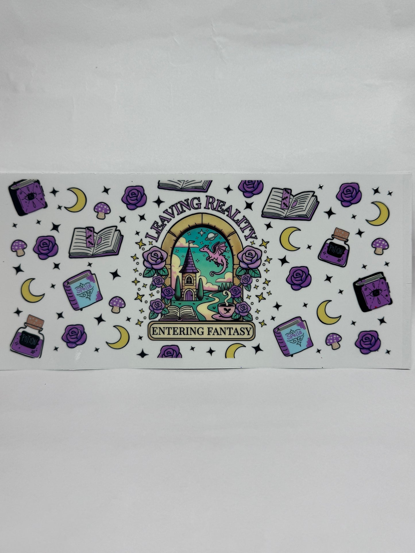 Bookish cup wraps and decals