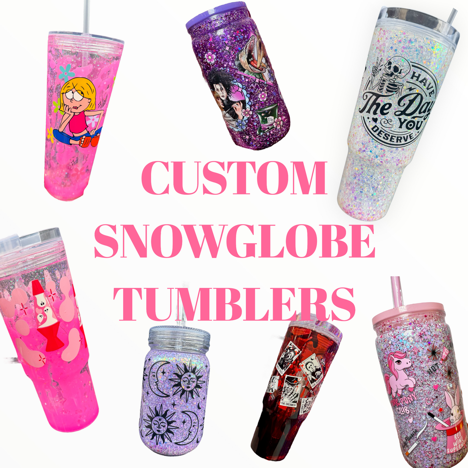 Custom Snow Globe Tumblers