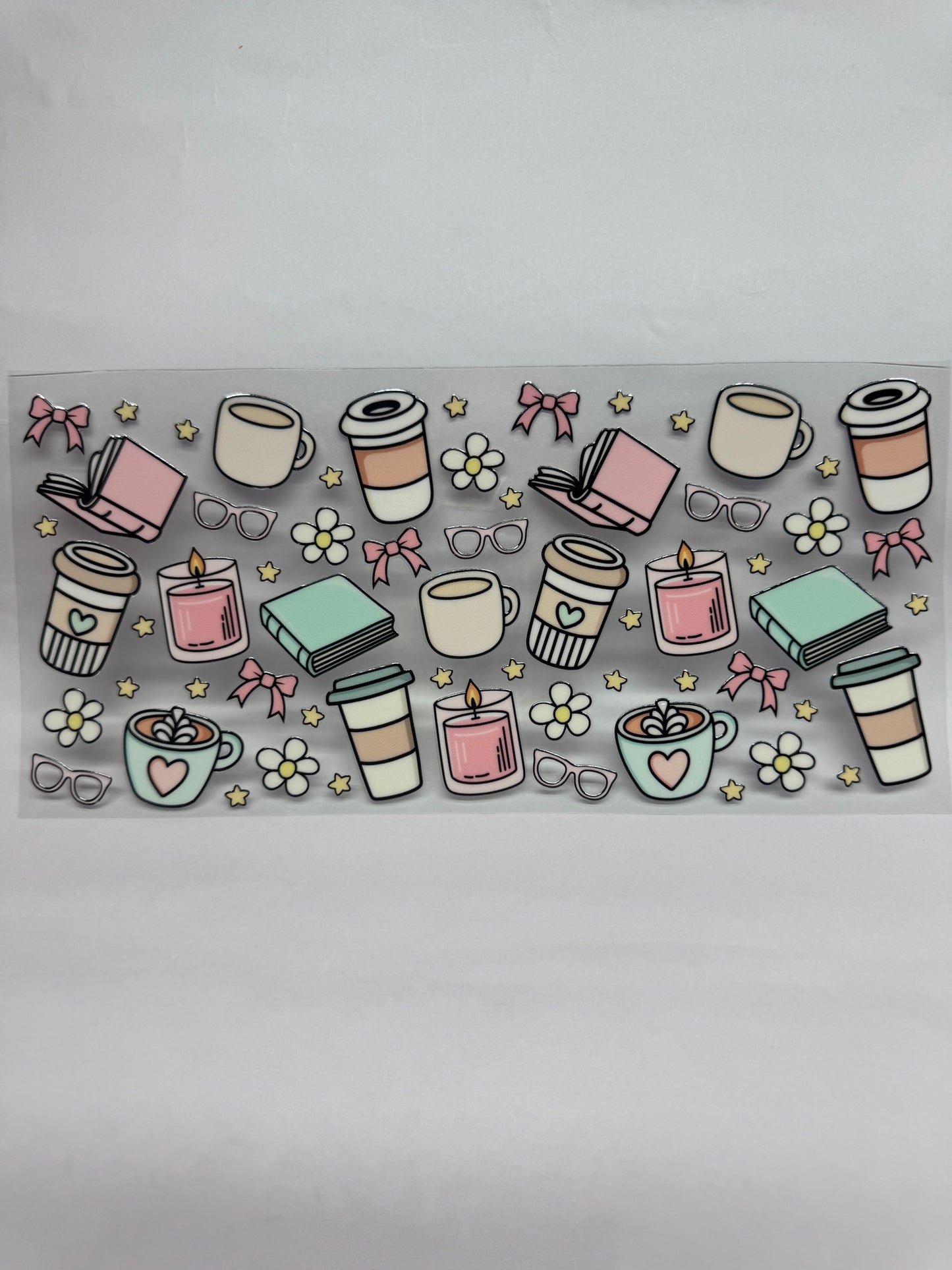 Bookish cup wraps and decals