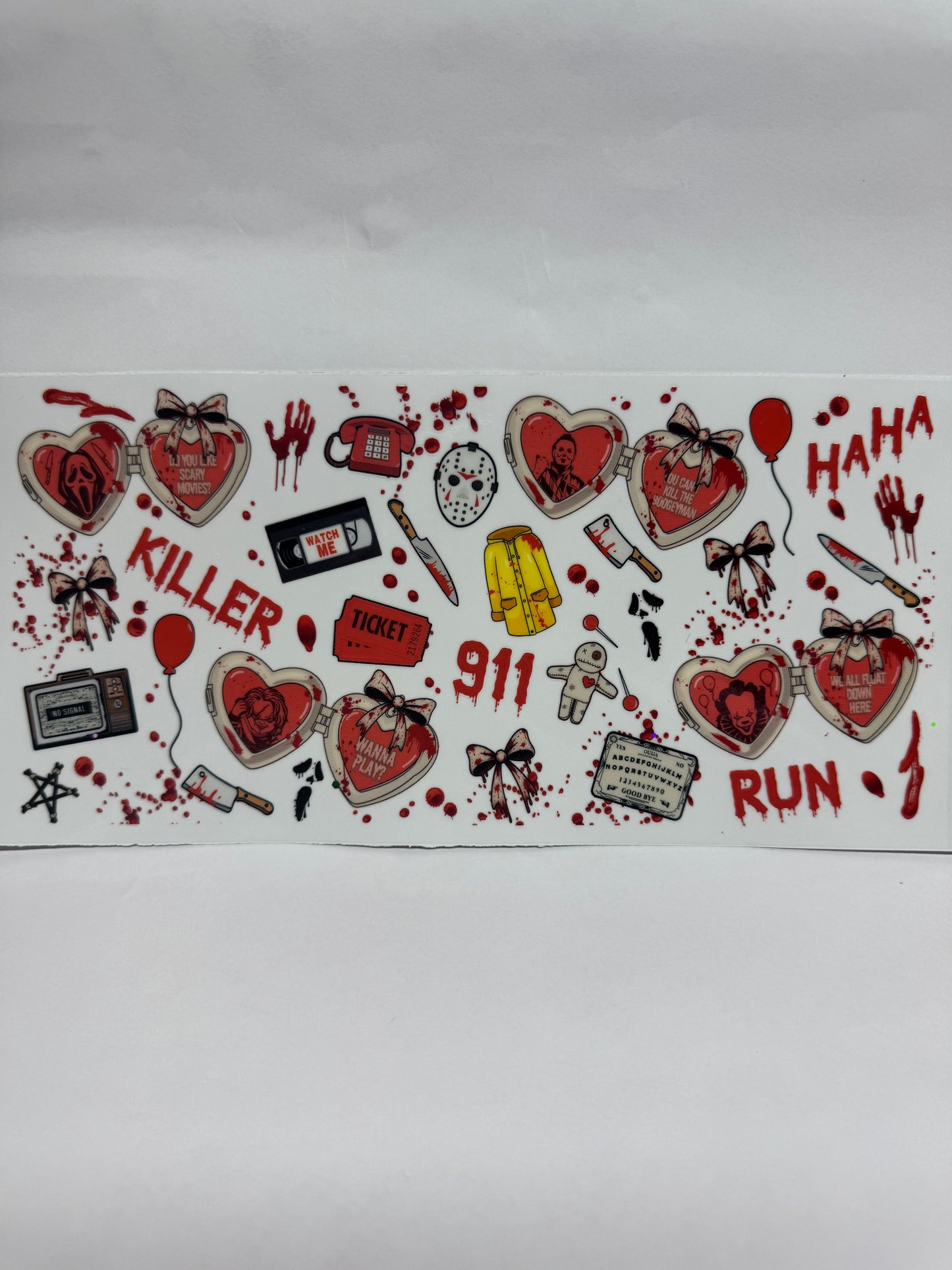 Spooky cup wraps and decals