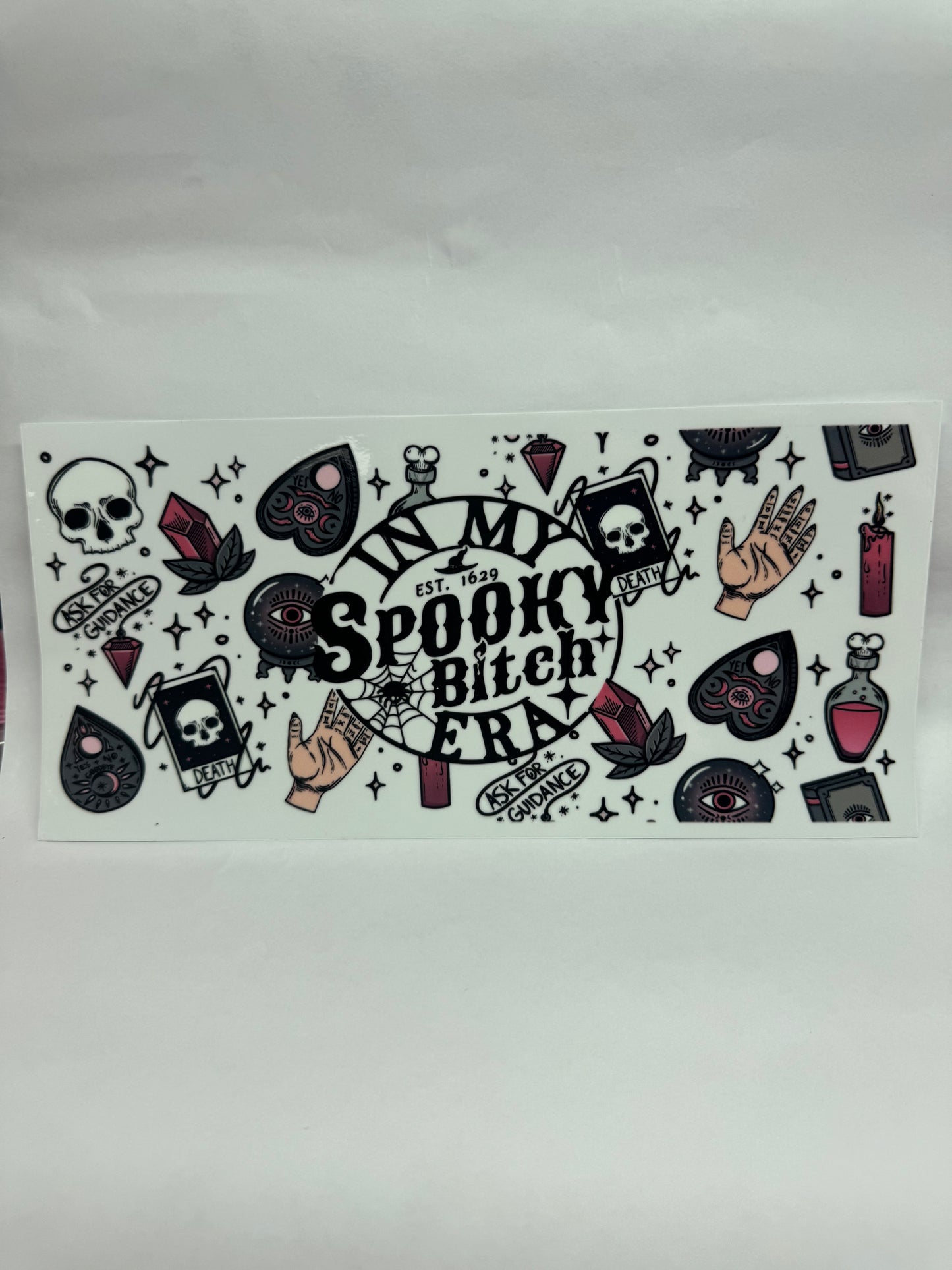 Spooky cup wraps and decals
