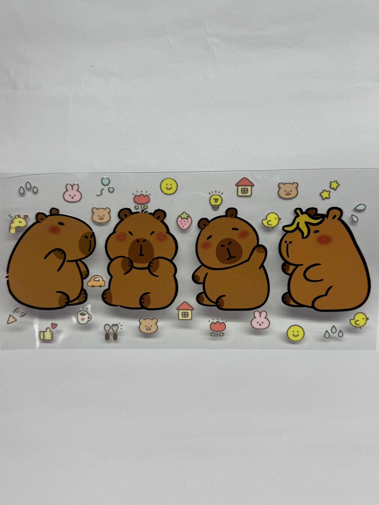 Animal cup wraps and decals