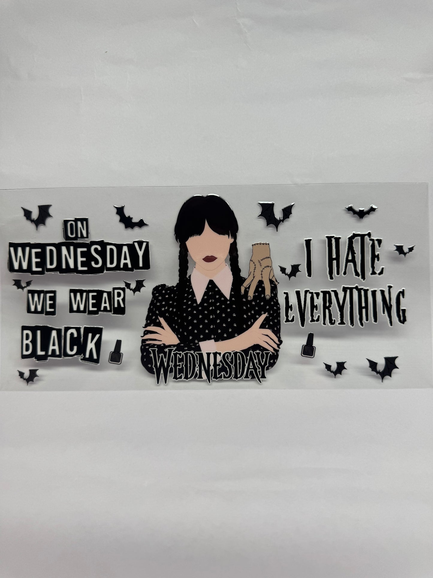 Tv & film cup wraps and decals