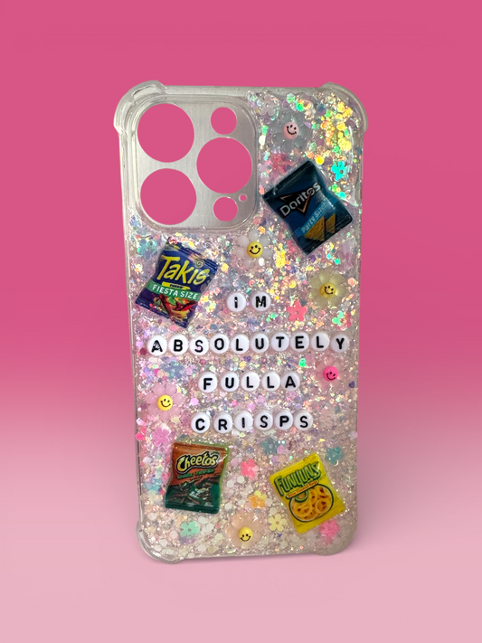 “I’m absolutely fulla crisps” junk phone case