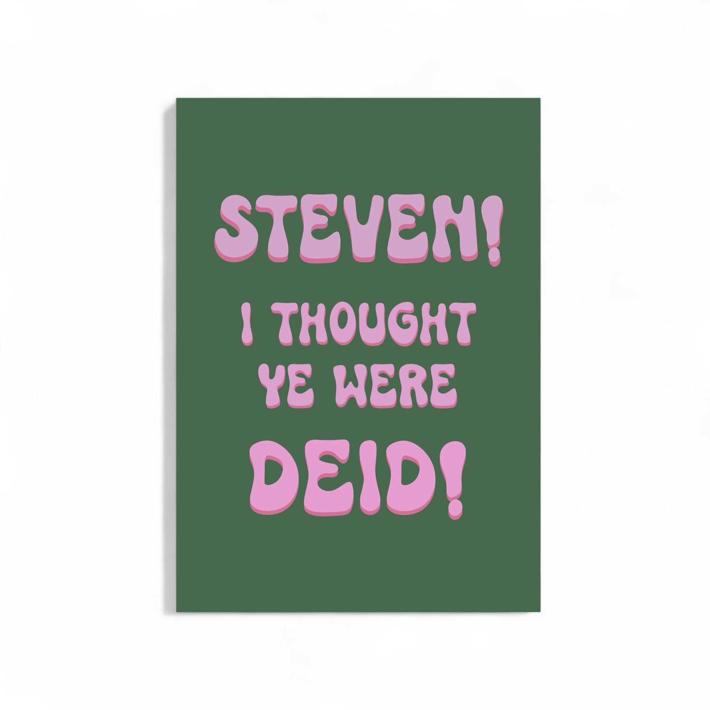 “Steven!” A4 Print