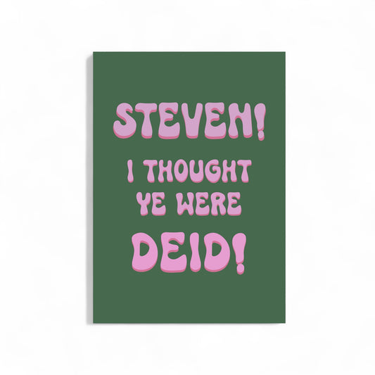 “Steven!” A4 Print